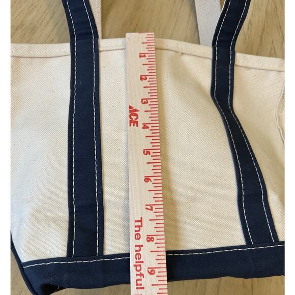 L.L. Bean Vintage Boat Tote Bag Canvas Pink Brest Cancer Logo Gorgeous Mint USA - Picture 5 of 15